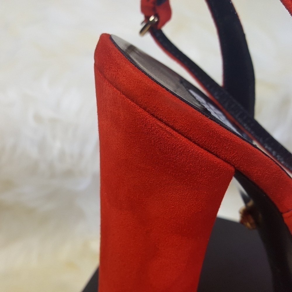 Fausto Puglisi Open Toe Suede Platform Sandal Size EU 40 - Picture 11 of 15